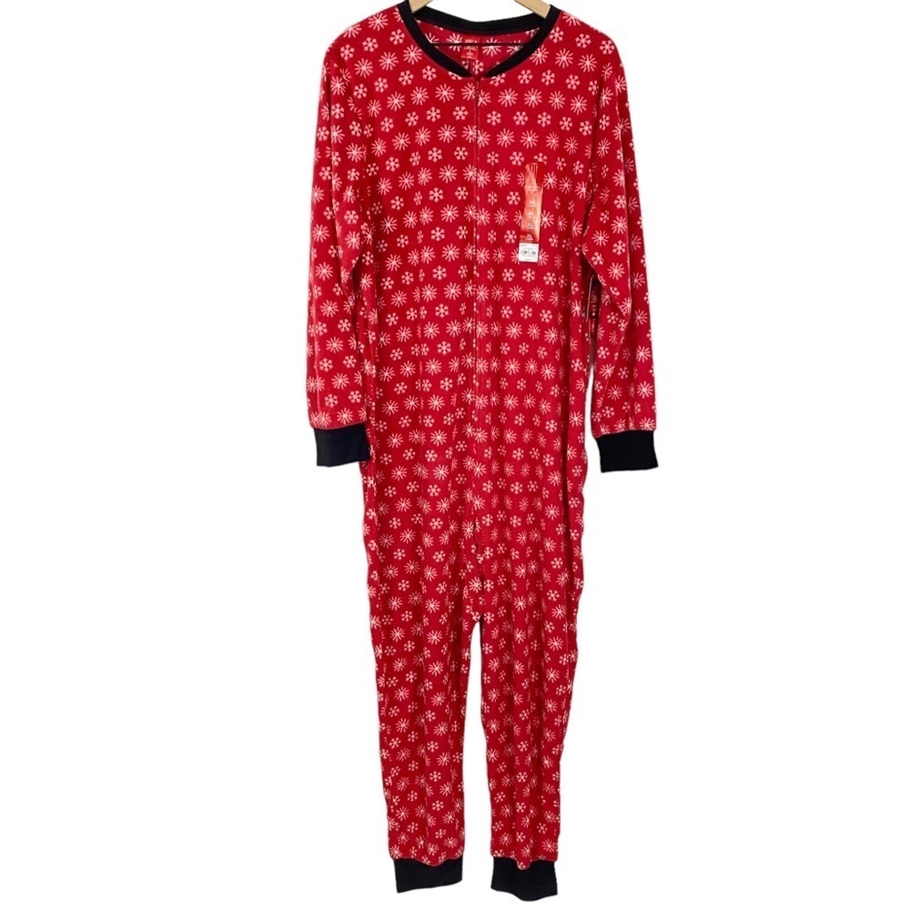 Jammies For Your Families Pajamas Womens Size XL One Piece Fleece Long Sleeve - Picture 1 of 6